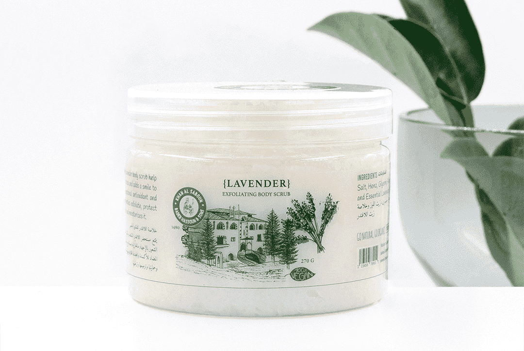 Exfoliatingscrub-lavender-1-MIN Lavender Body Scrub - 140g - Image 1